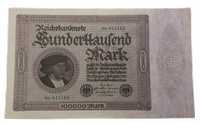 Stary Banknot Niemcy 100000 marek 1923