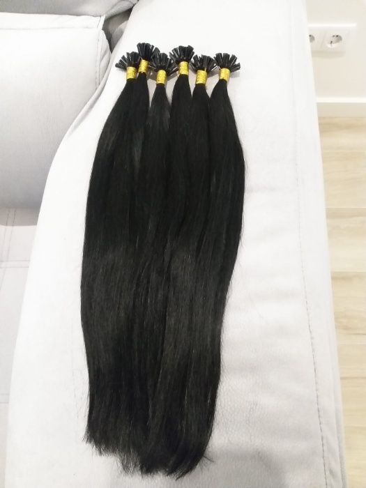 Extensões de Cabelo Natural - Preto, 50cm, 50g