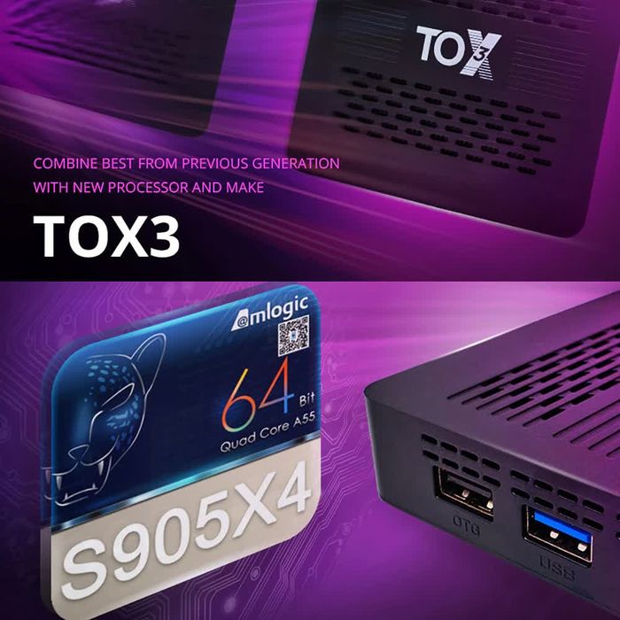Тв приставка Смарт тв Токс 3 Новая Ревизия  S905 X4  /4/32