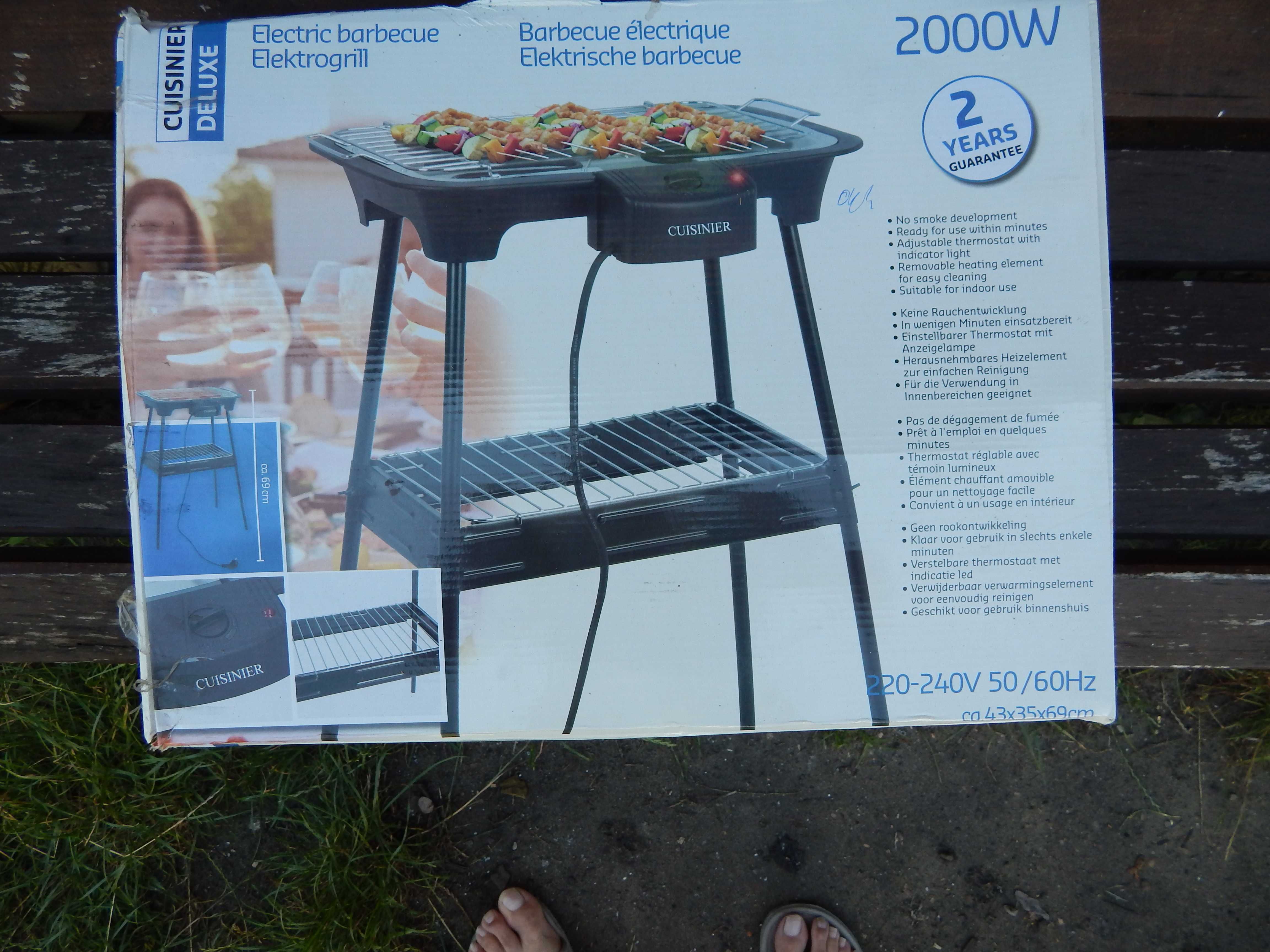 Grill elektryczny Cuisinier 2000 W