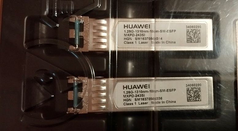 Трансивер оптический HUAWEI SFP-1310 nm.1.25 Gb/s--10 km.Новый.РАБОЧИЙ