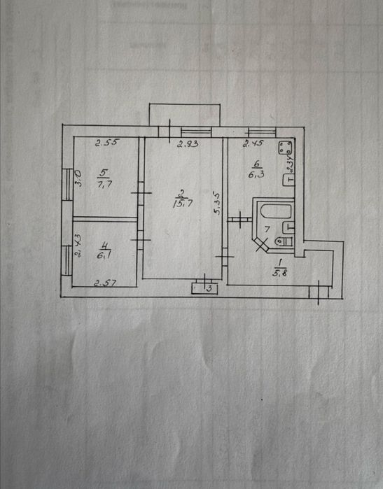 Продам 3к.квартиру. Правый берег Колеусовский пер. В хорошем состоянии