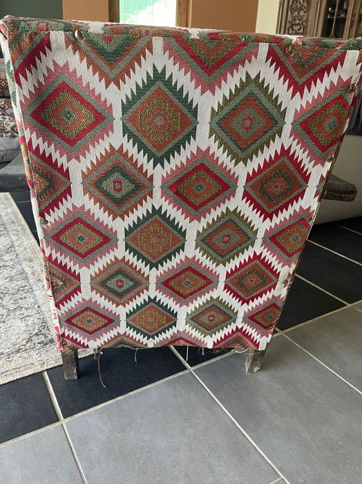 2 wooden antique chairs - 1 needs work