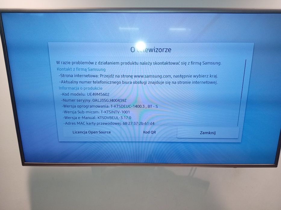 Telewizor samsung 49 cali