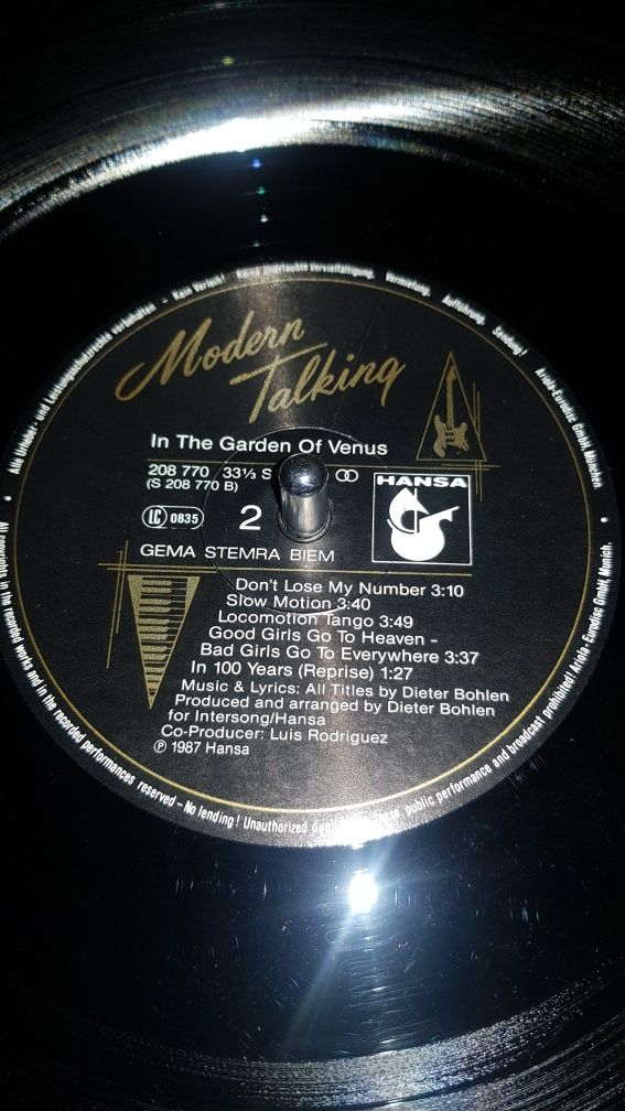 Продам MODERN TALKING - In The Garden Of Venus.