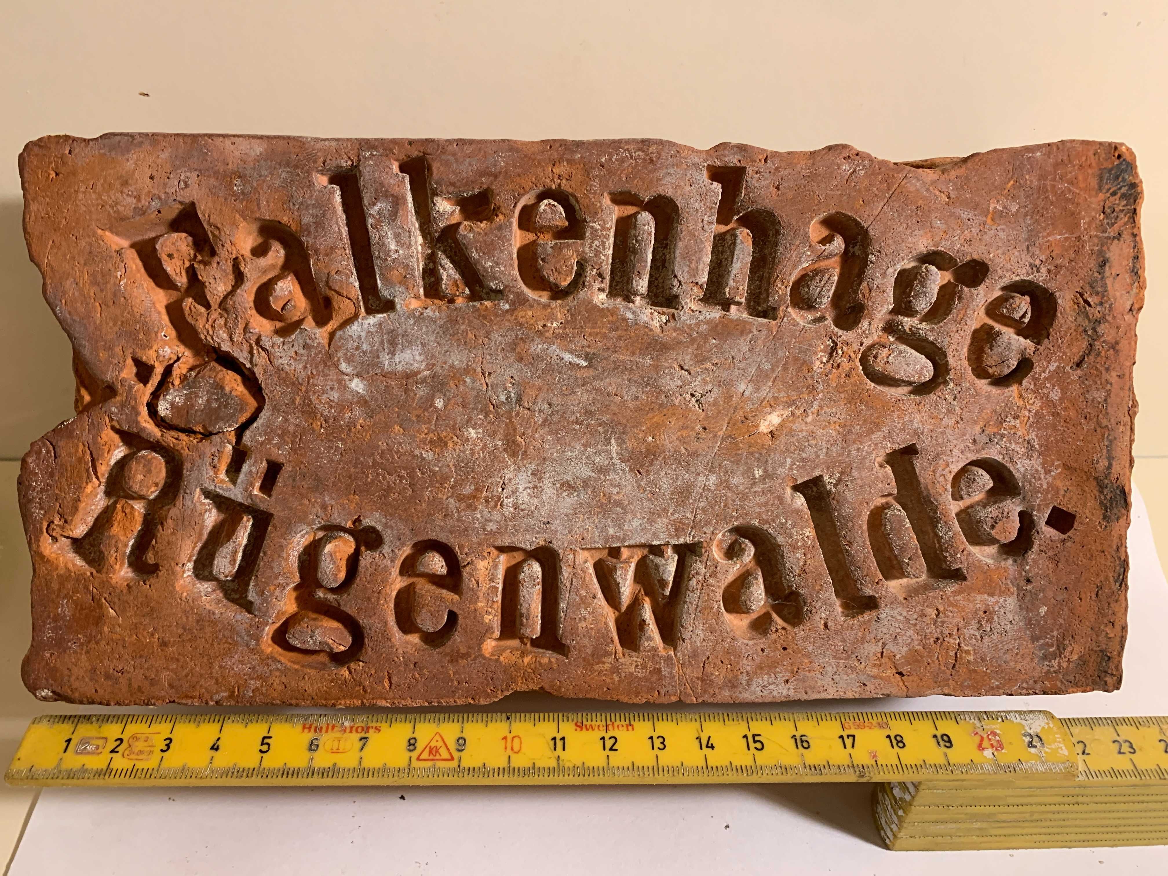 Stara cegła Darłowo Wzór 2 - h.FALKENHAGE RUGENWALDE - BPHR 05/23