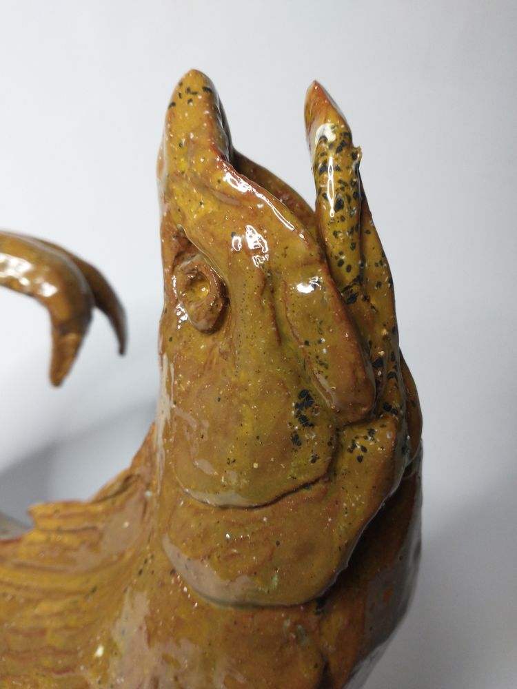 Unikatowa rzeźba ceramiczna Ryba