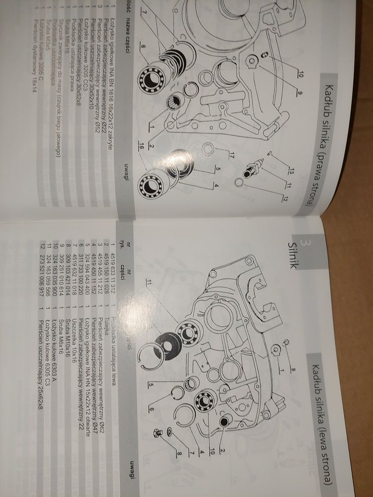 Nowy zestaw katalog czesci instrukcja+kranik jawa 350 TS. 638.639 siln