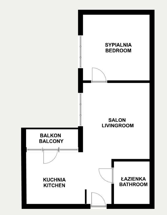 ENG| Sarego 43m2, 2 pok z balkonem
