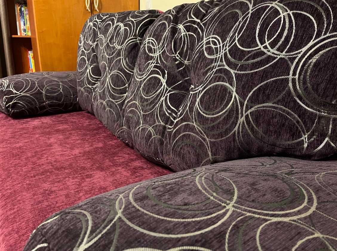 Kanapa Sofa Wersalka Rozkładana, Z boczkami, Łóżko