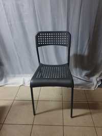 Ikea adde krzeslo czarne plastikowe krzeselko