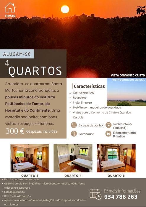 Quartos Tomar - Santa Marta