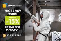 Ocieplenie poddasza pianą PUR - TERAZ  do 15% RABATU