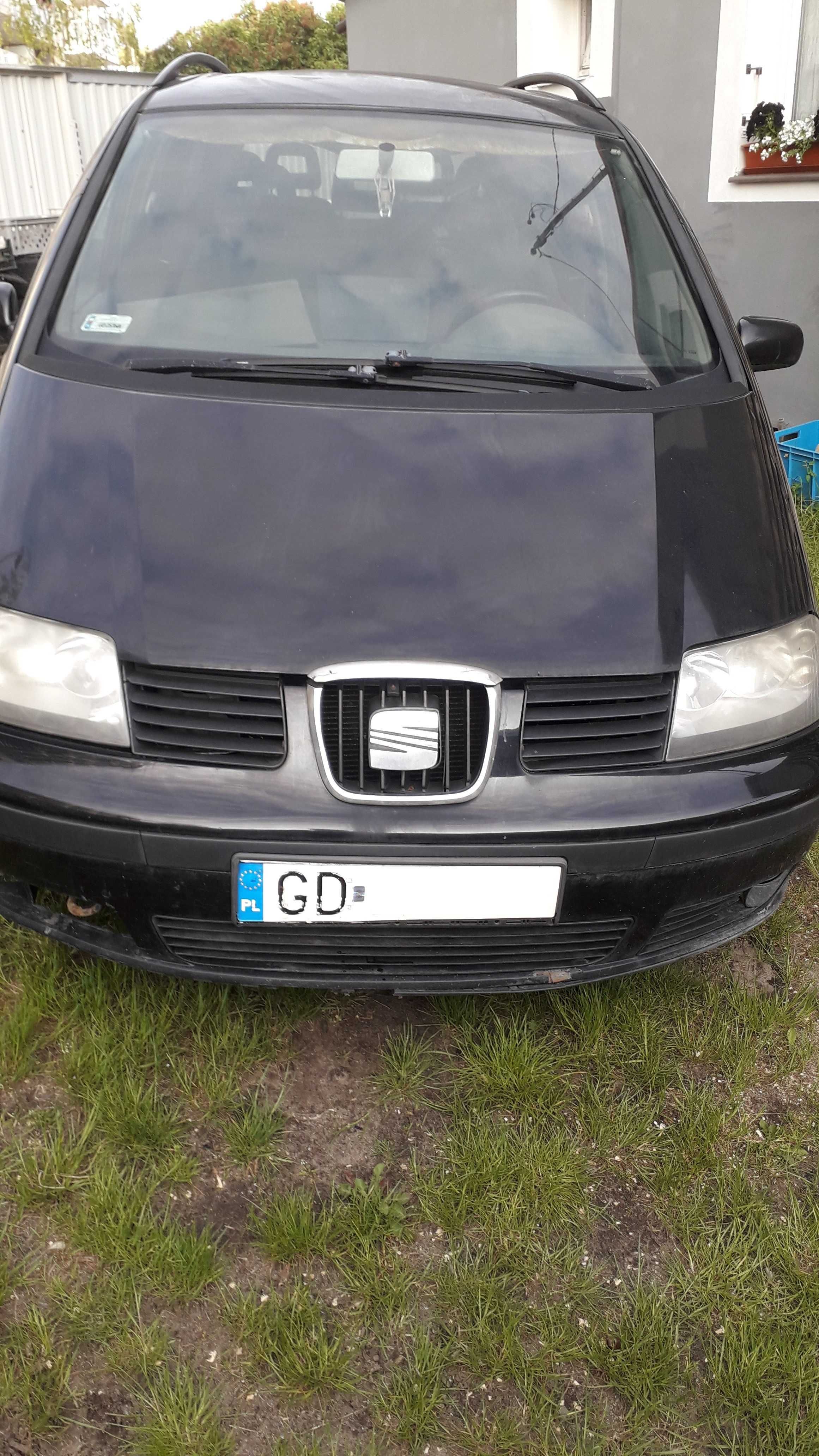 Seat Alhambra 1.9 TDI 2007 rok 7 miejsc dla mechanika