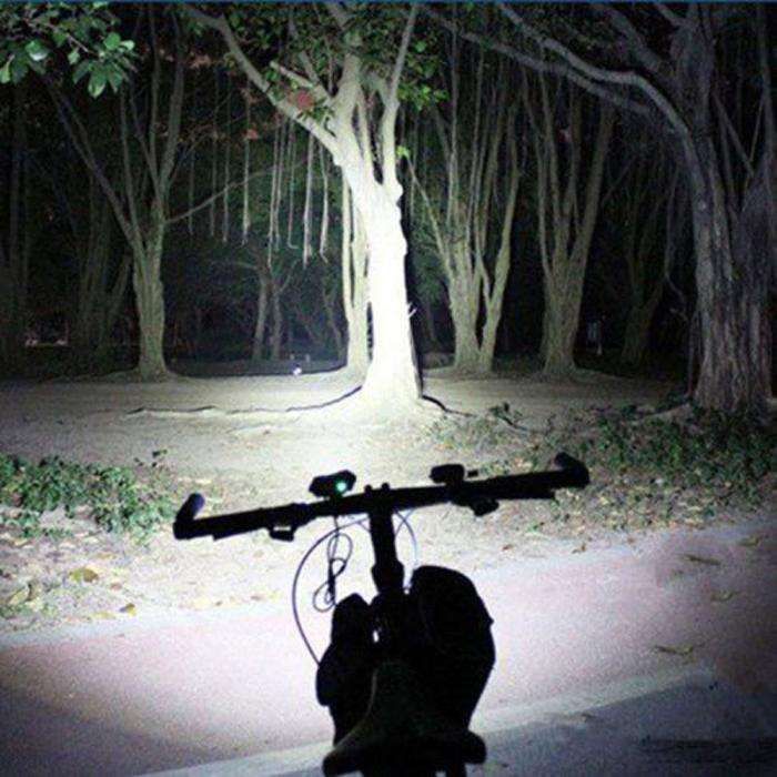 Luz led (Farol)  + bateria + carregador 12000lmBicicleta +