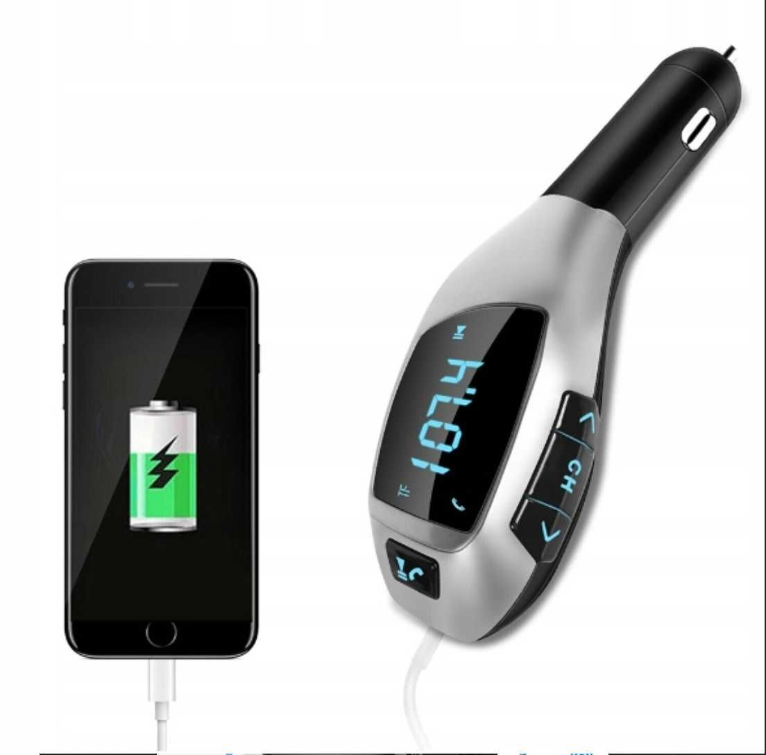 transmiter bluetooth audio mp3 bt sd tf szybka ładowarka usb radio fm