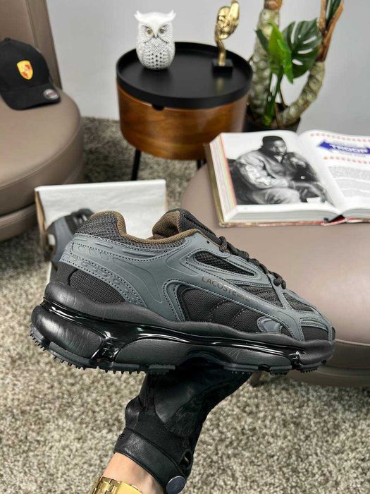 Чоловічі кросівки лакоста Lacoste L003 2K24 PRM Grey Black [41-45]