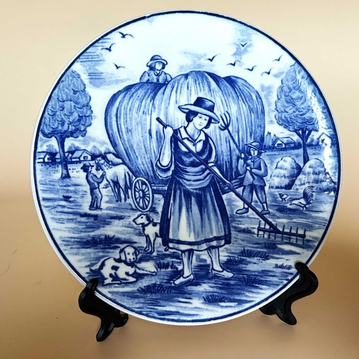 Talerz ozdobny: „Pory roku- Lato” Royal Delfts Blauw Handwerk
