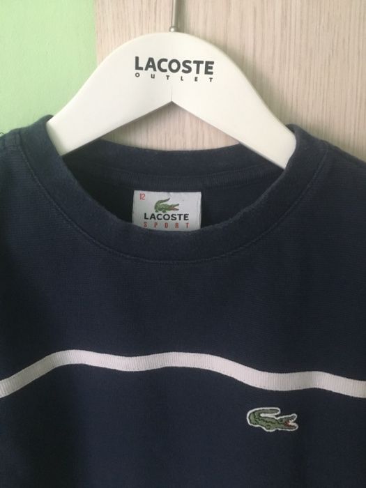 Śliczna koszulka Lacoste t-shirt 5 6 7 lat 134 140 bluzka w krokodyle