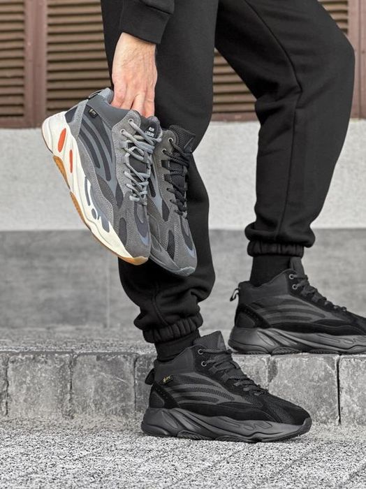 Чоловічі Зимові Кросівки Adidas Yeezy Boost 700 v2 з хутром до -21 °
