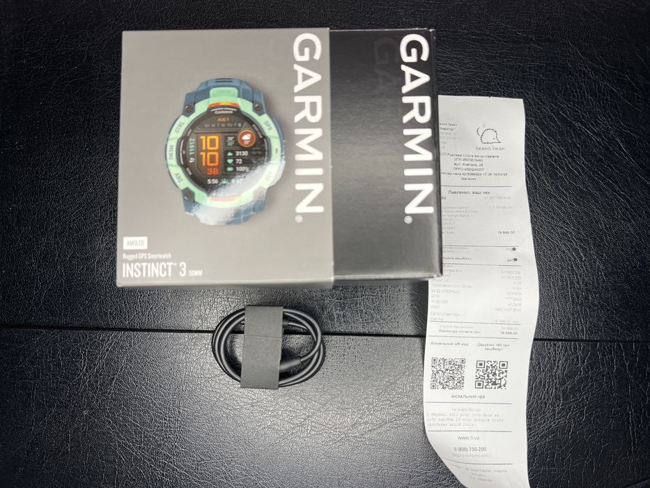 Смарт-годинник Garmin Instinct 3 50 mm AMOLED Neo Tropic
