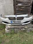 Bmw f30 F31 2013 zderzak kompletny bialy cod300