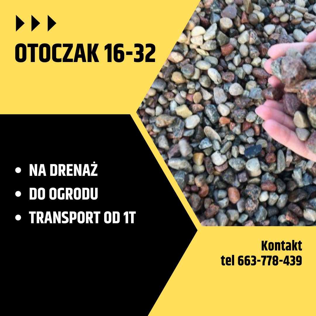 Żwir 16-32 Otoczak Na Drenaż  do Ogrodu