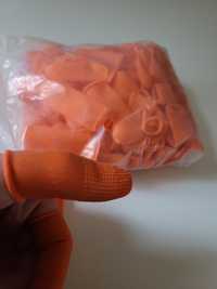 Rękawiczki lateksowe gumowe antystatyczne na palce 100szt.
