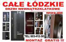 Drzwi WEJŚCIOWE zewnętrzne z montażem ,wewnątrzklatkowe akustyczne