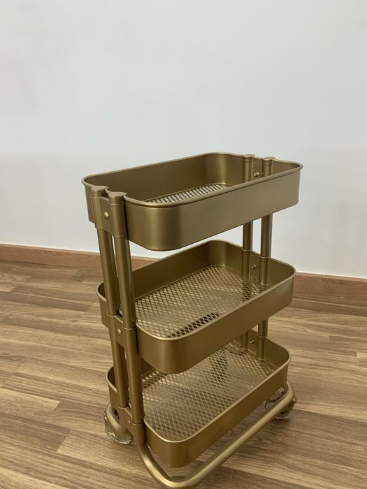 Carrinho Apoio Dourado