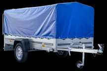 Przyczepka 264x125 UNITRAILER GARDEN 264 KIPP ze stelażem i pokrowcem