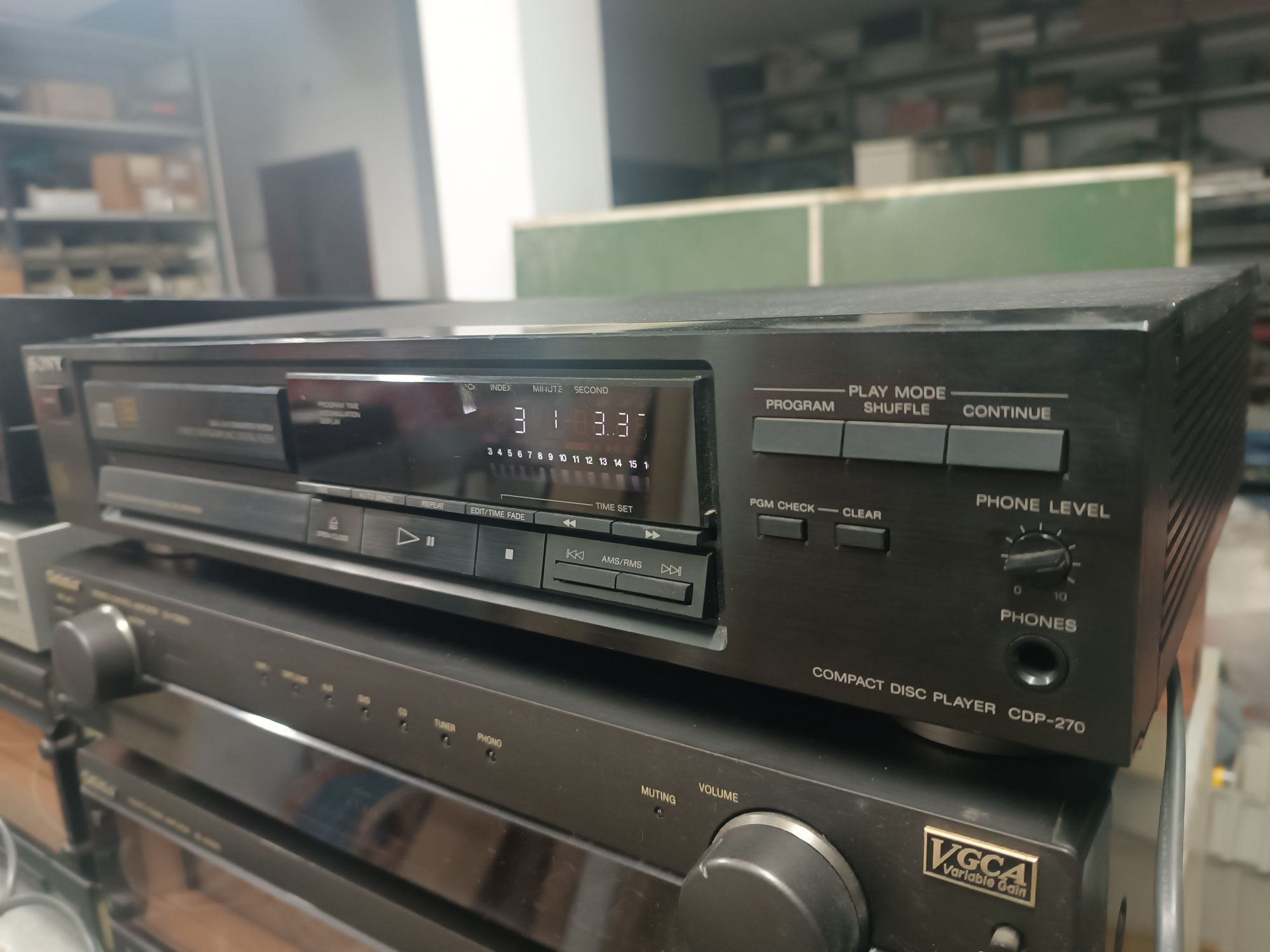 Leitor de Cds/Compact disc Sony CDP-270