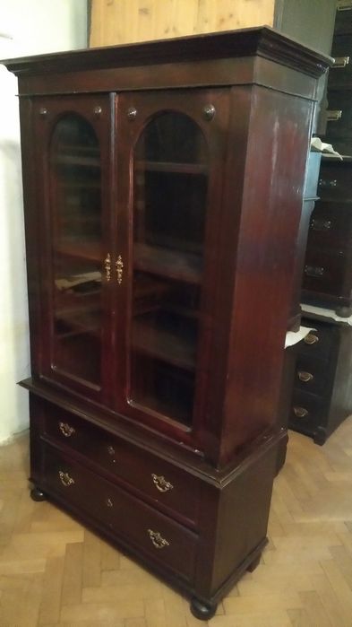 Biblioteka stylowa , eklektyczna drewniana