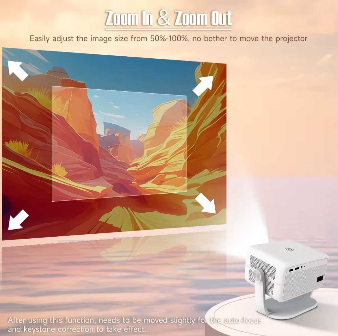 Magcubic L018/проектор/Native1080P/650ANSI/4K/Android11/Wi-Fi6 BT5.2