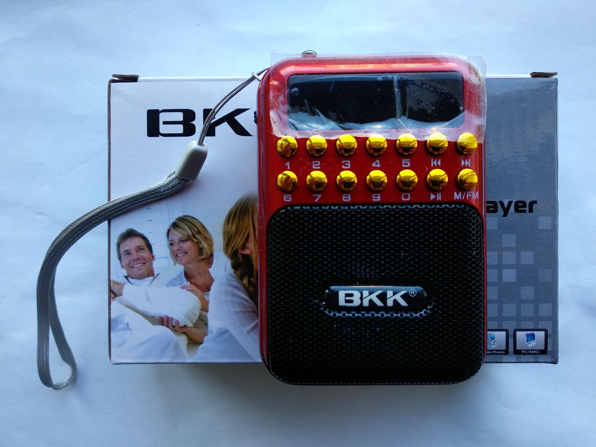 Радиоприёмник с FM USB MicroSD BKK B872 радио на аккумуляторе