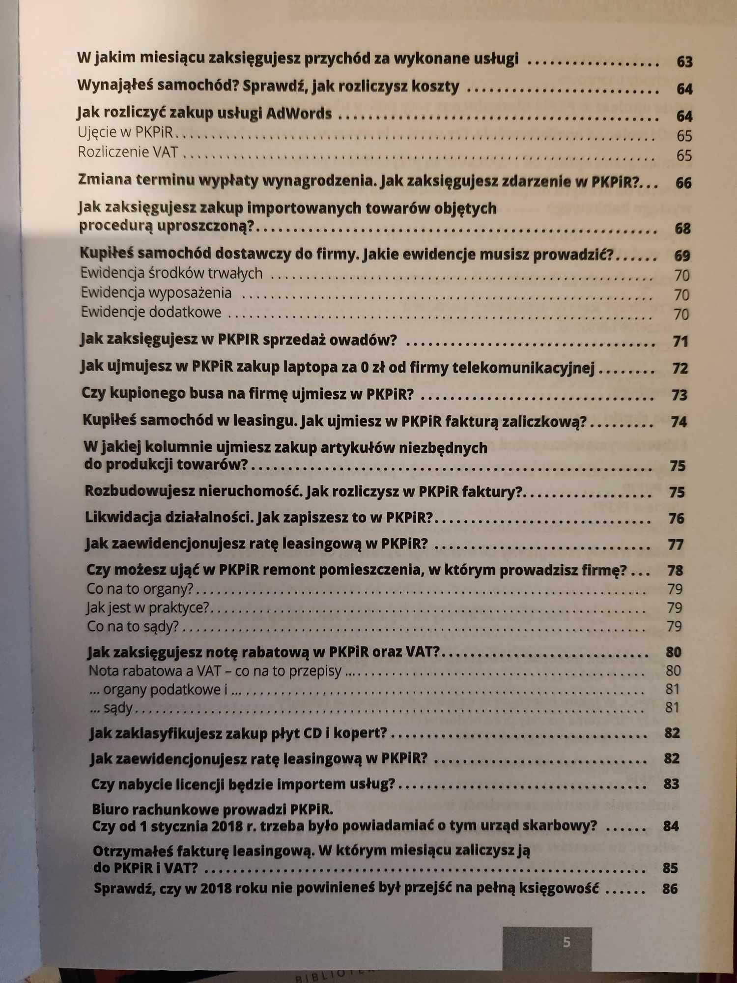 PKPiR Praktyczne przykłady ujmowania przychodów i kosztów, A. Kostecka