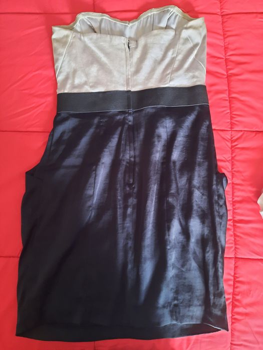 Vestido cai cai acetinado