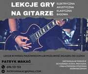 Lekcje gry na gitarze