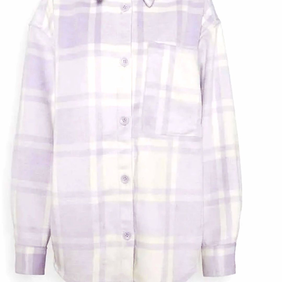 Oversize koszula gruba damska kurtka w kratke roz L Reserved