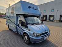 Ford Transit  Ford Transit koniowóz Transport Koni na bliźniakach prawo jazdy kat. B