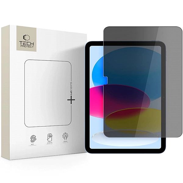 Szkło prywatyzujące Tech-Protect Glass Spy+ na iPad 10.9” 2022 / iPad