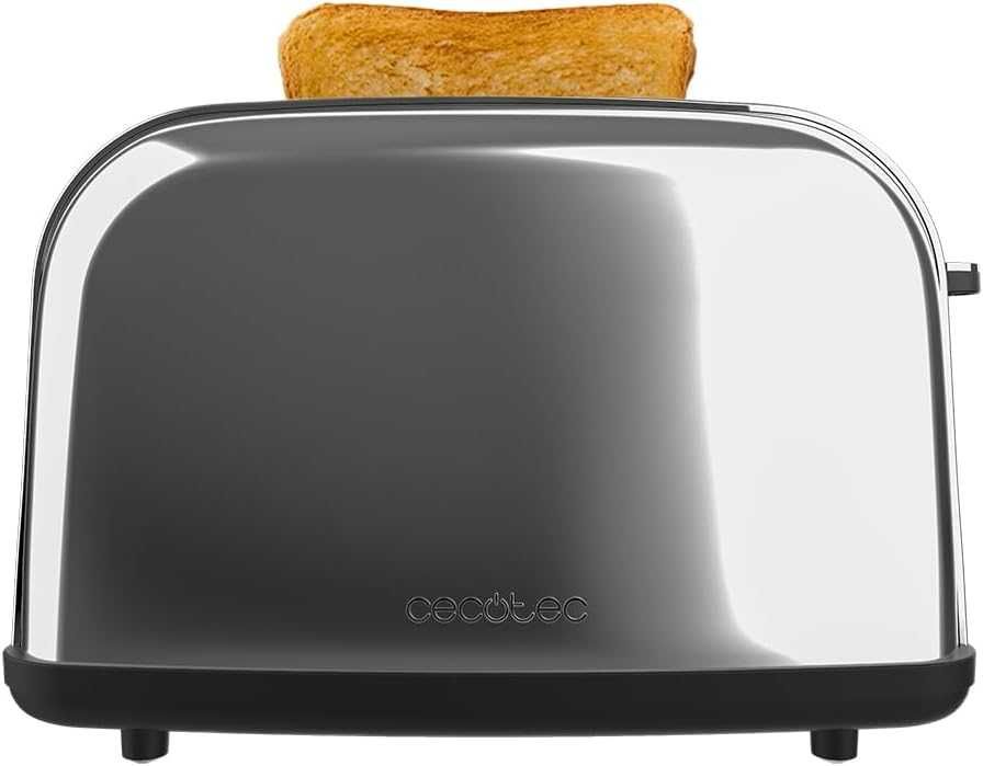 Cecotec Toster Pionowy 2 Gniazda Krótkie Toastin' time Inox Lite 850 W