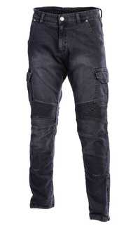 WYPRZEDAŻ Spodnie Motocyklowe Jeans SECA SQUARE BLACK black rozm. 31