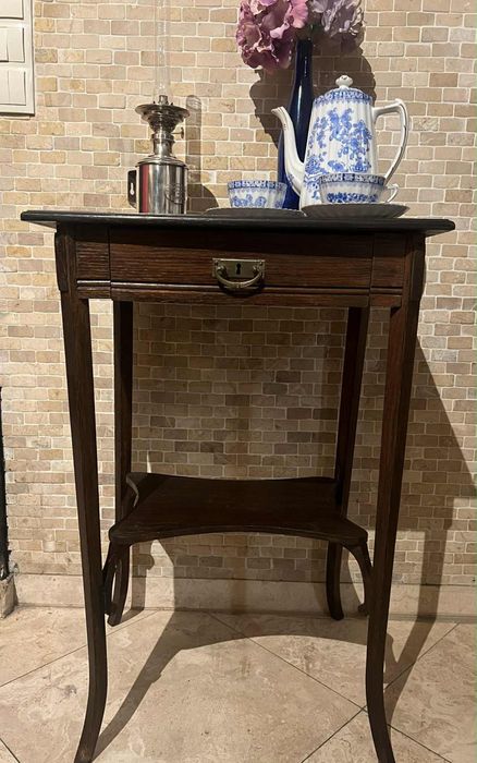 Stolik niciak zabytkowy XIX w eklektyk bideimeier