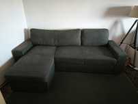 Sofá cama ikea vilasund 3 com chaise longue