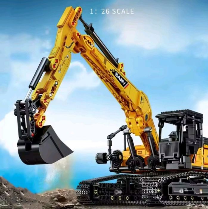 Конструктор эксковатор  1022 шт блоков Лего