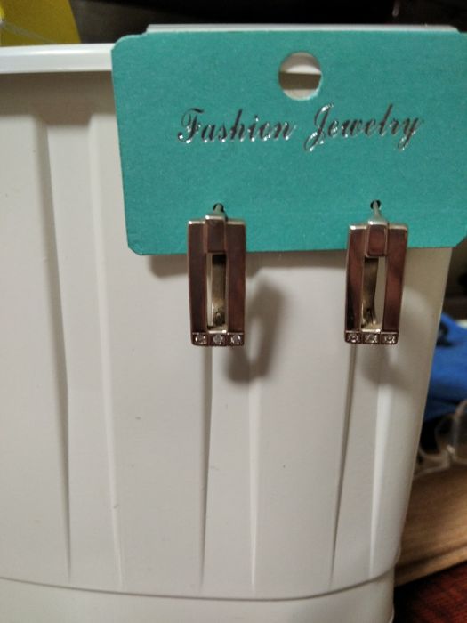 Серьги серебряные на английской застежке