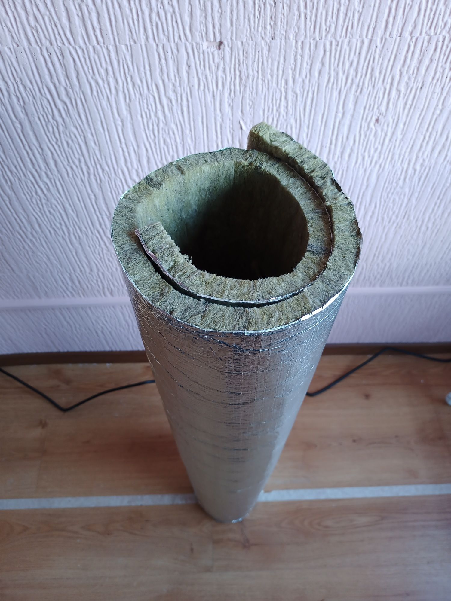 Wełna mata izolacyjna z folia aluminiową do komina