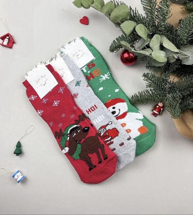 Новорічні шкарпетки.Махра!!!