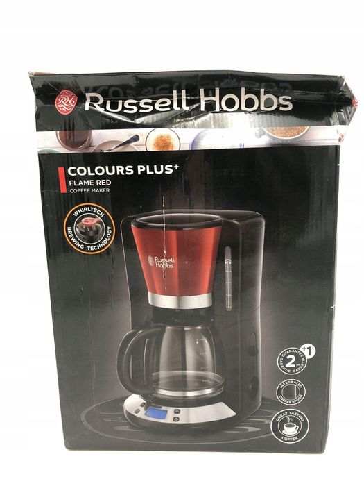 Ekspres do kawy Russell Hobbs Timer 10 filiżanek 1100W czerwony